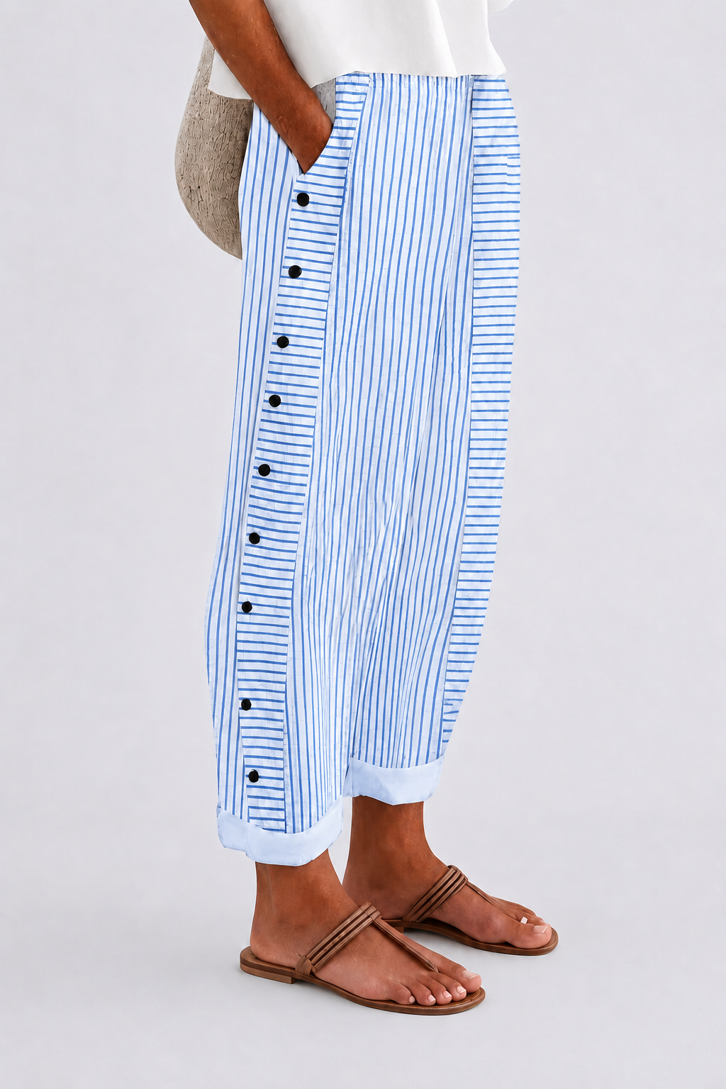 ARVINA || PANTALÓN A RAYAS CHIC
