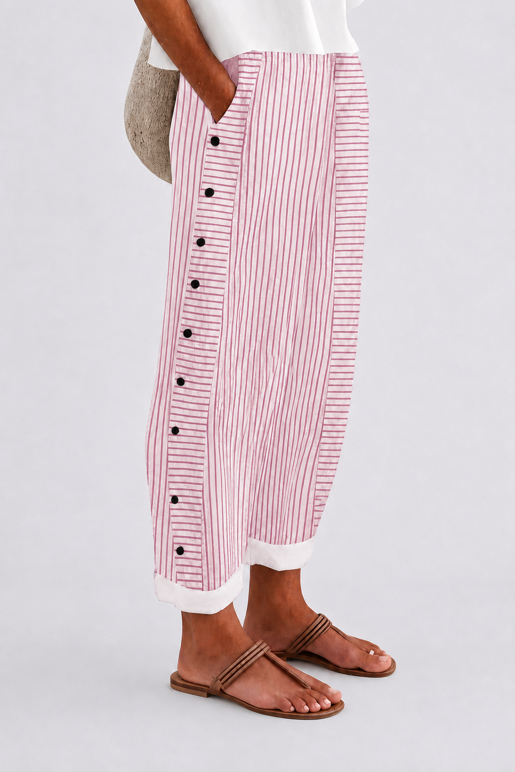 ARVINA || PANTALÓN A RAYAS CHIC
