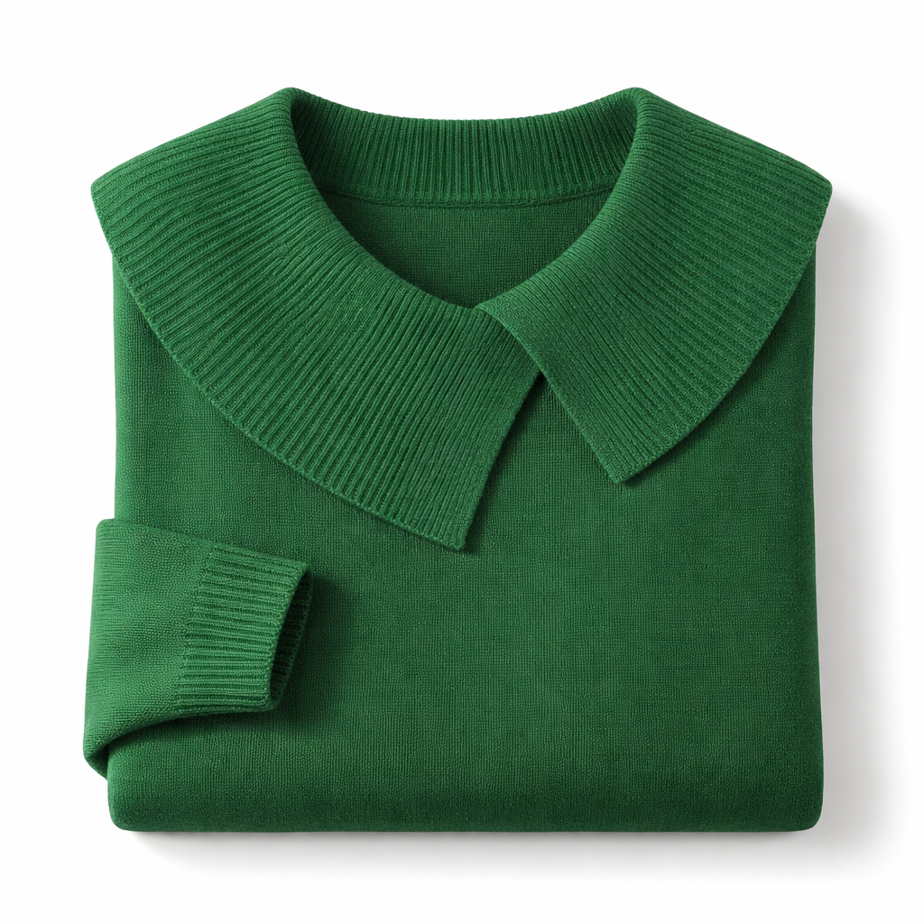 Kelia || Jersey con Cuello Doblado
