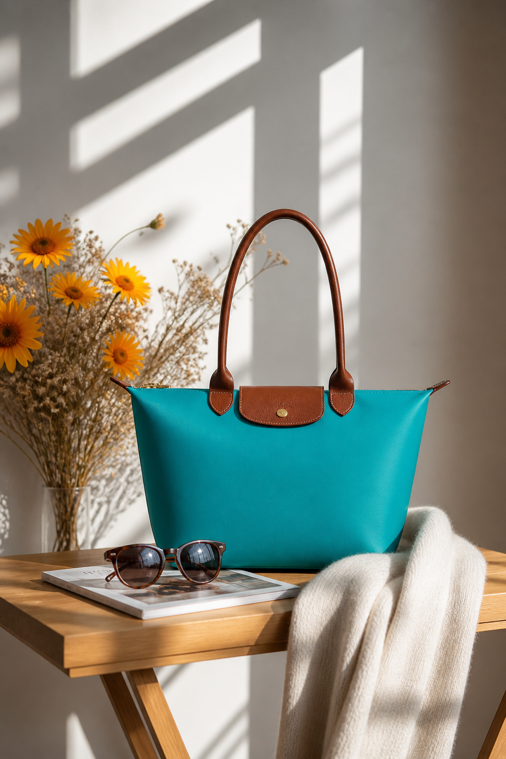 CAMILLE || TOTE AZUL CLASSIC