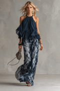VICCA || HALTER CHIFFON SET