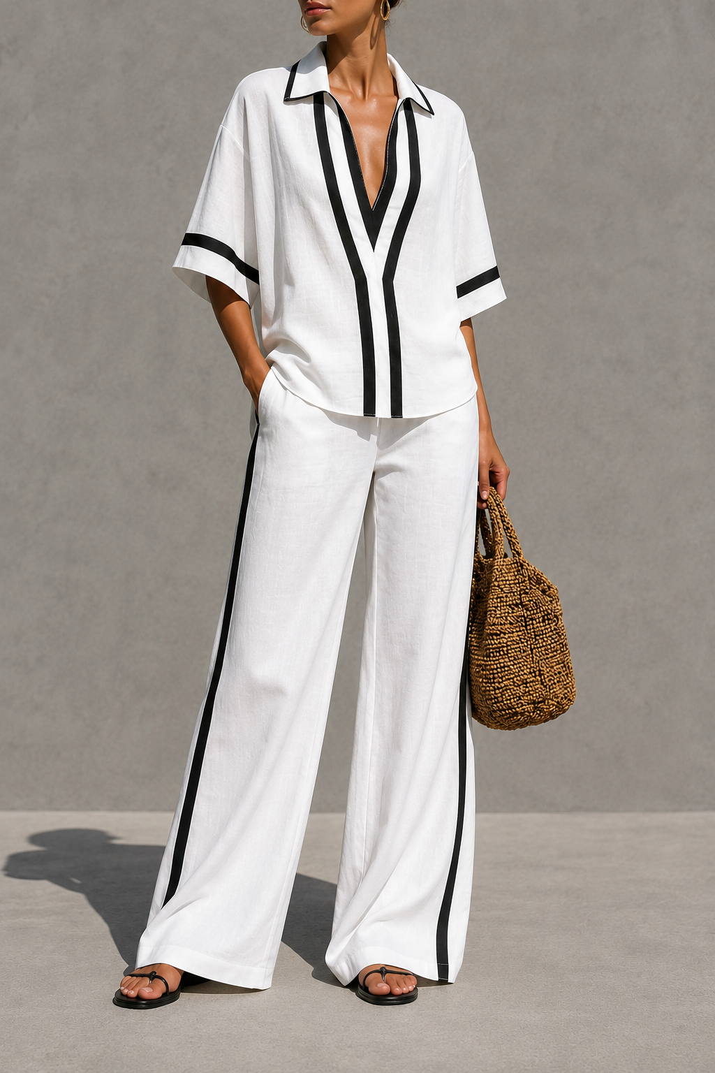 ALESSIA || CONTRAST CHIC SET