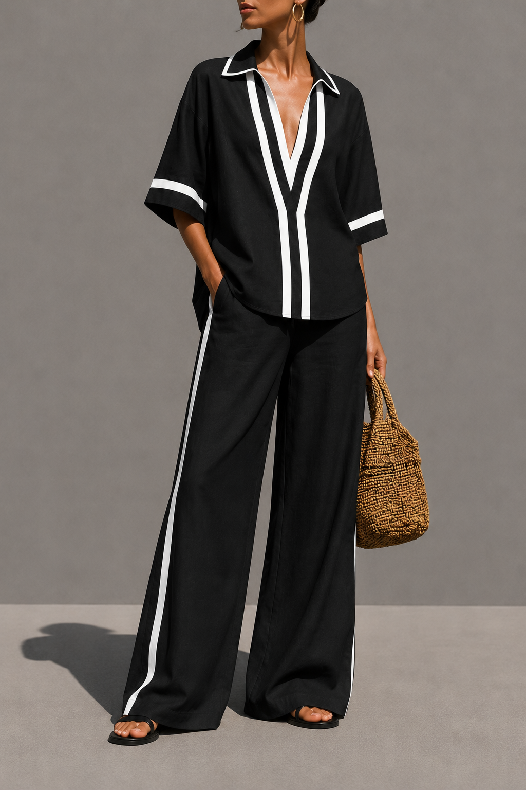 ALESSIA || CONTRAST CHIC SET