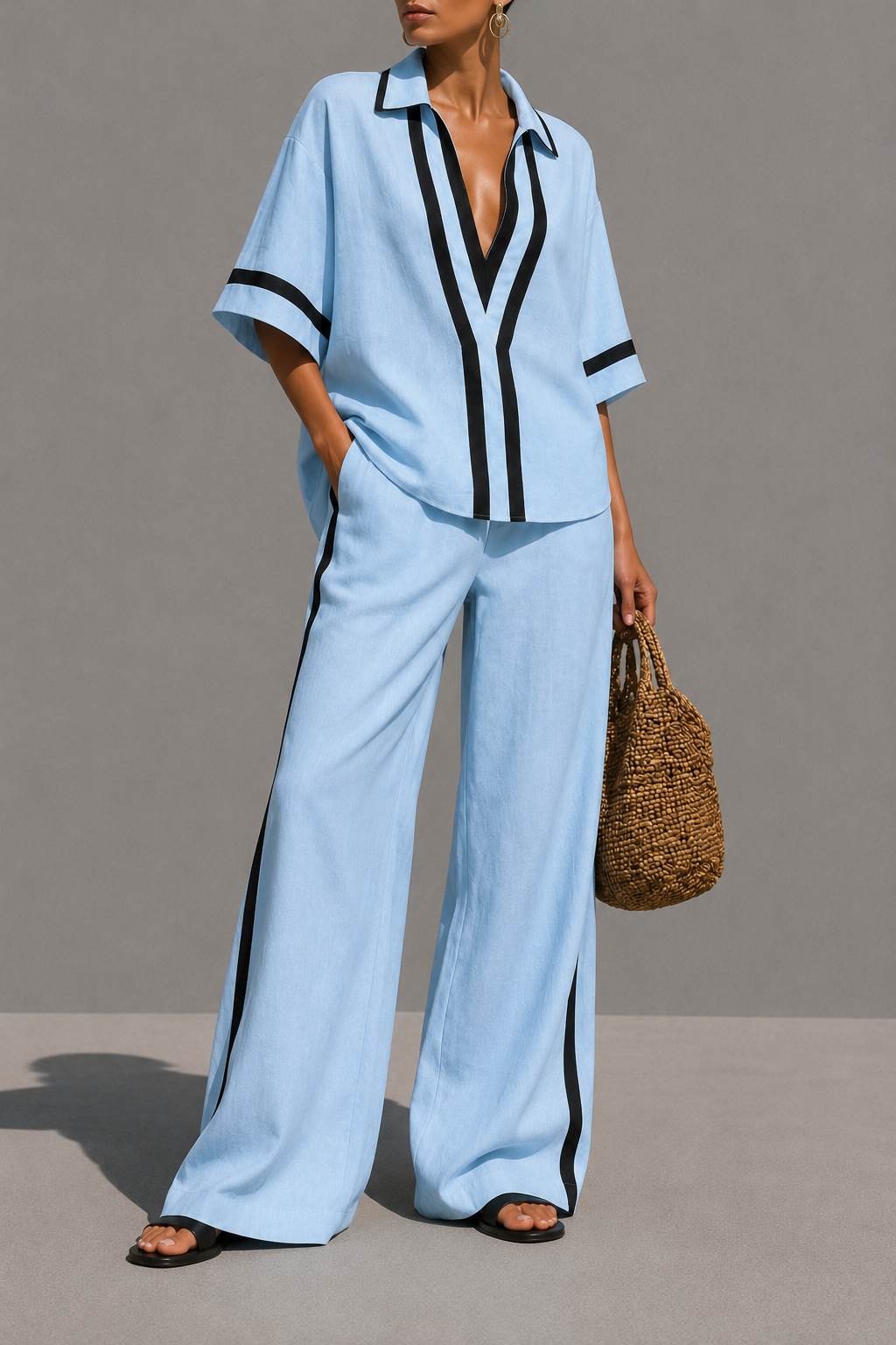 ALESSIA || CONTRAST CHIC SET