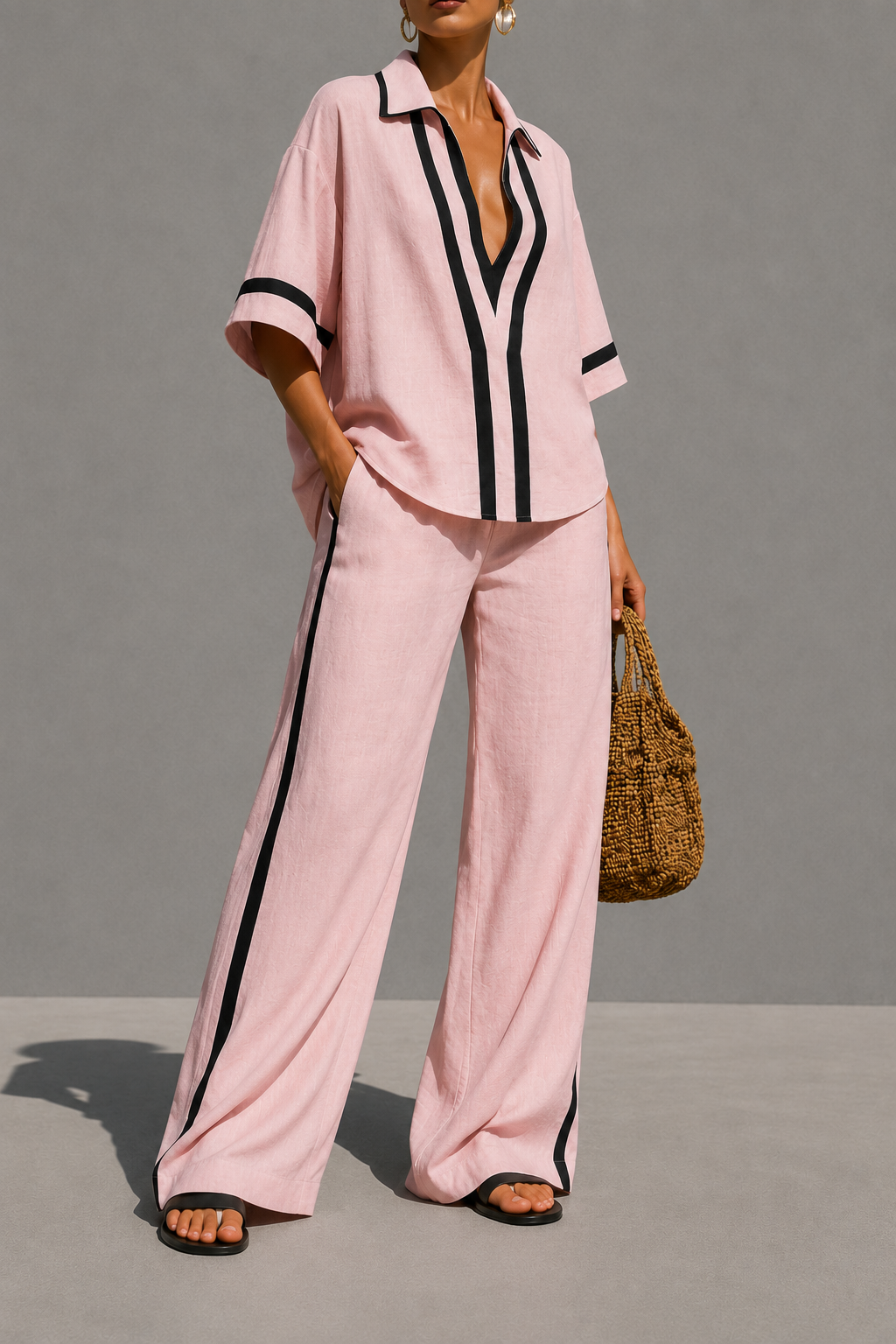 ALESSIA || CONTRAST CHIC SET