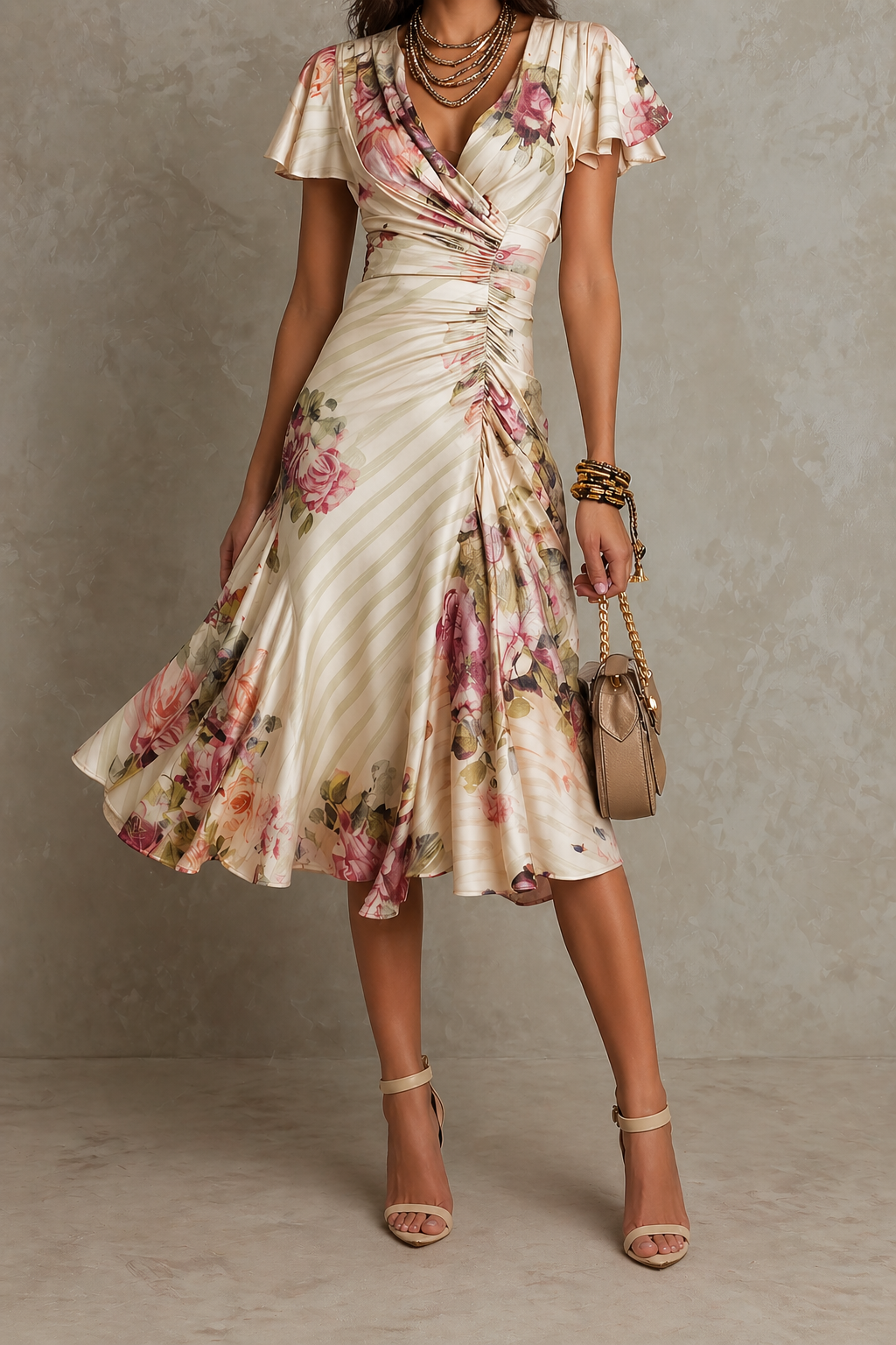 VELA || VESTIDO MIDI VINTAGE