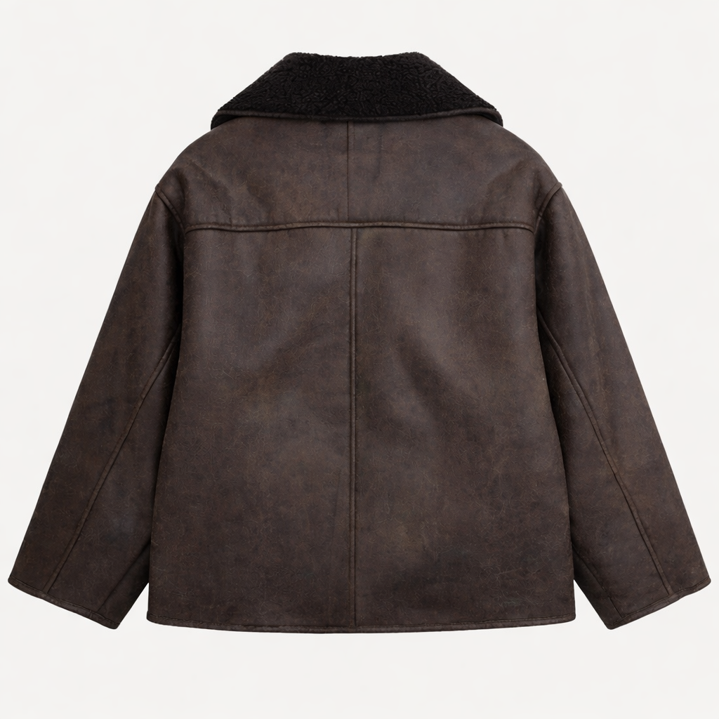 Alba || Chaqueta de Cuero con Forro Interior