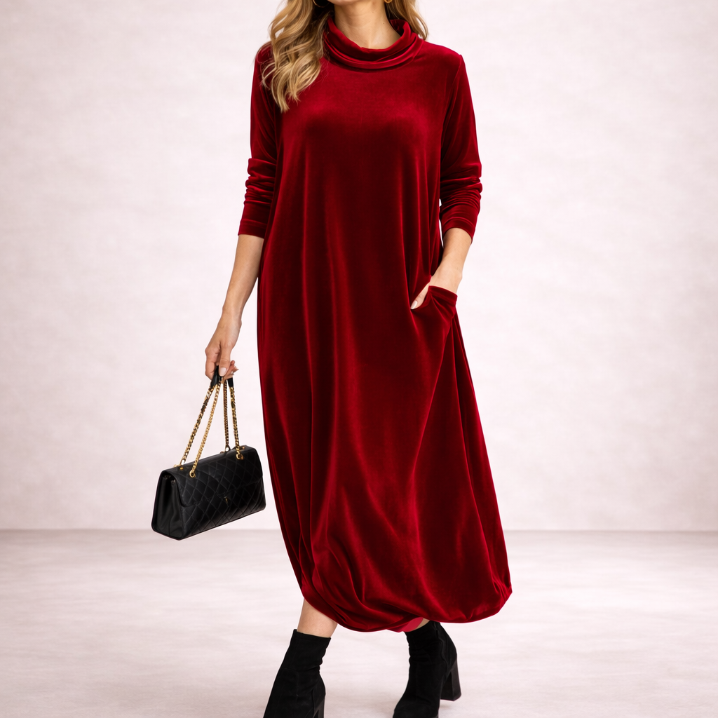 Aria || Vestido Largo de Terciopelo