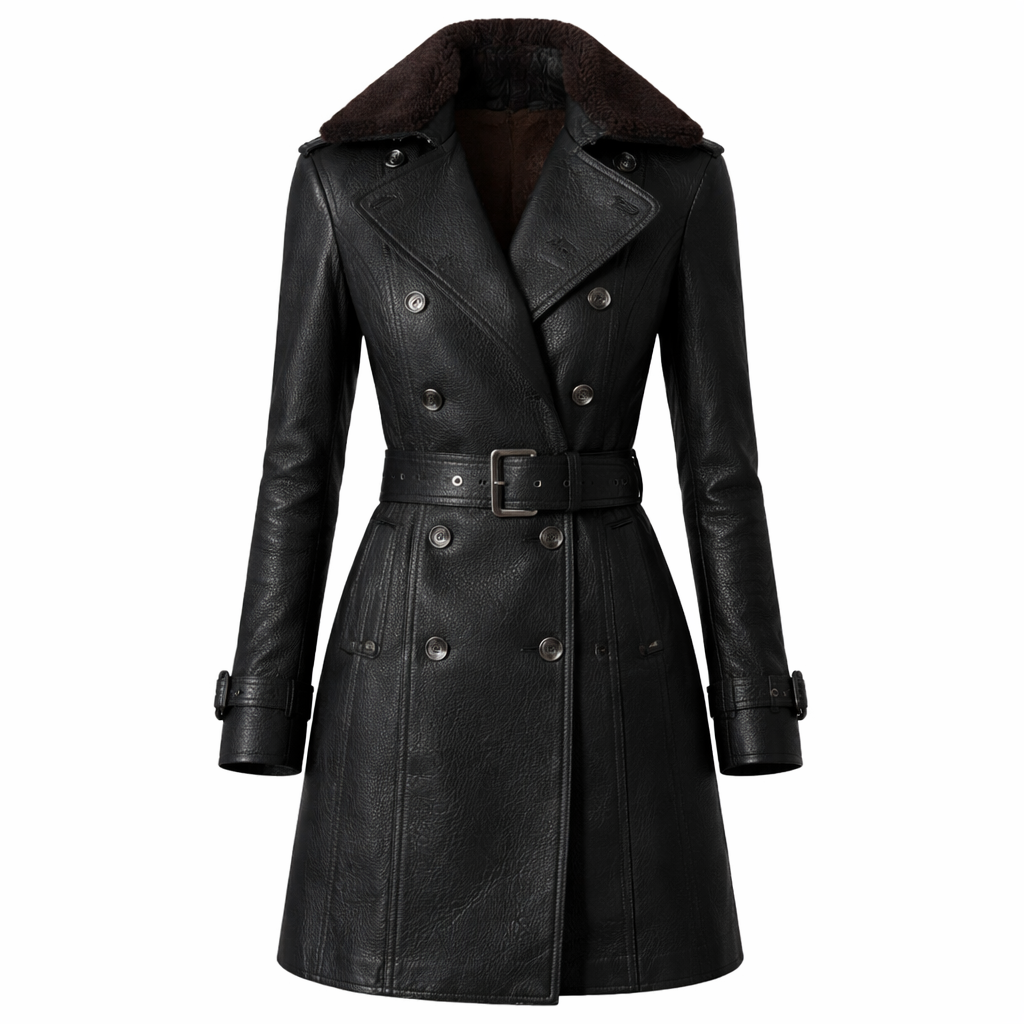 Victoria || Abrigo de Cuero Forrado