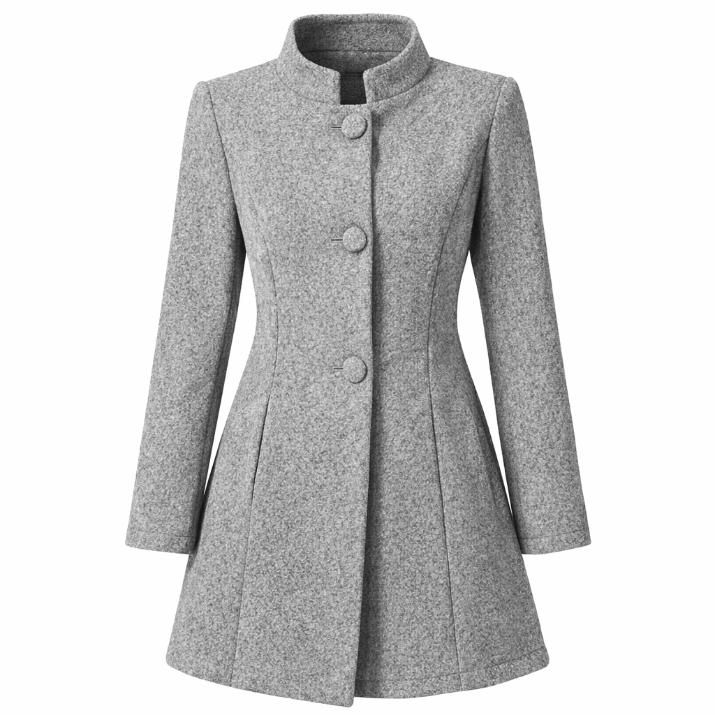 Melanie || Abrigo con Cuello Abotonado