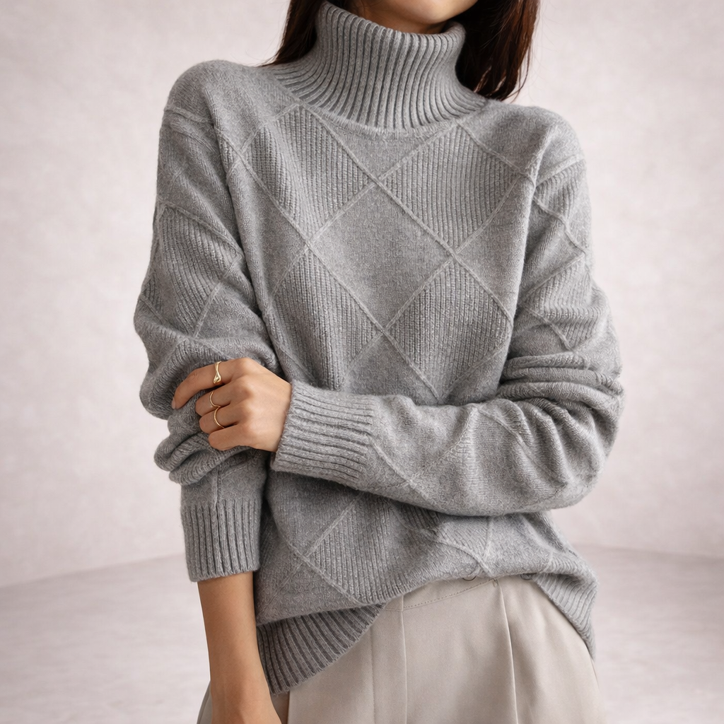 Angela || Jersey Moderno con Cuello Alto