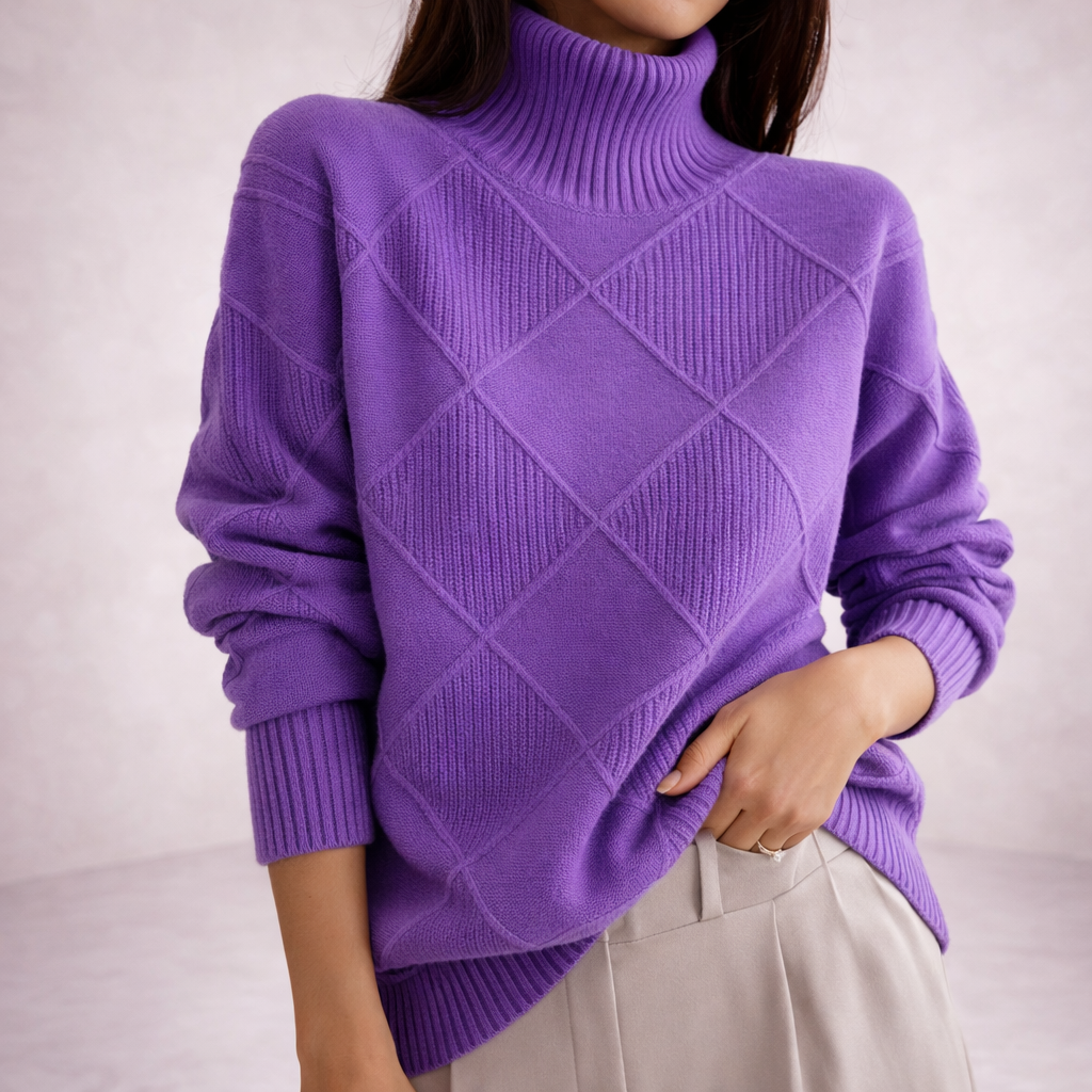 Angela || Jersey Moderno con Cuello Alto