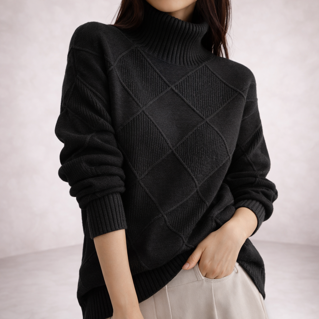 Angela || Jersey Moderno con Cuello Alto