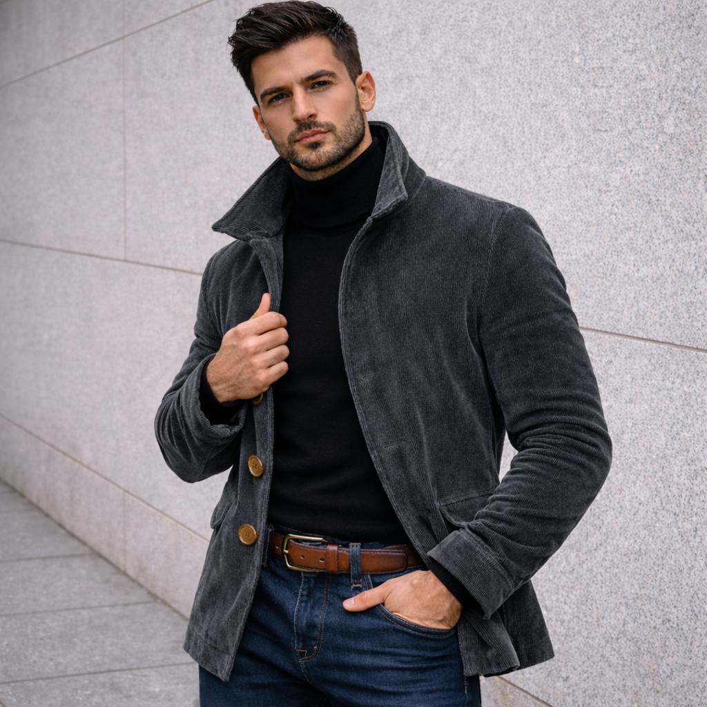 Delta || Chaqueta de Terciopelo Acanalado