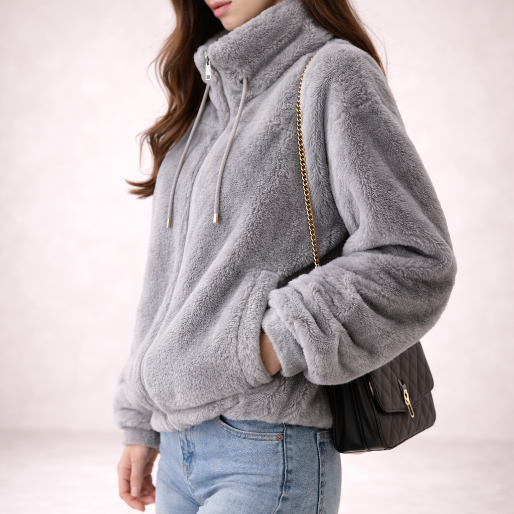 Zada || Chaqueta Suave con Cremallera