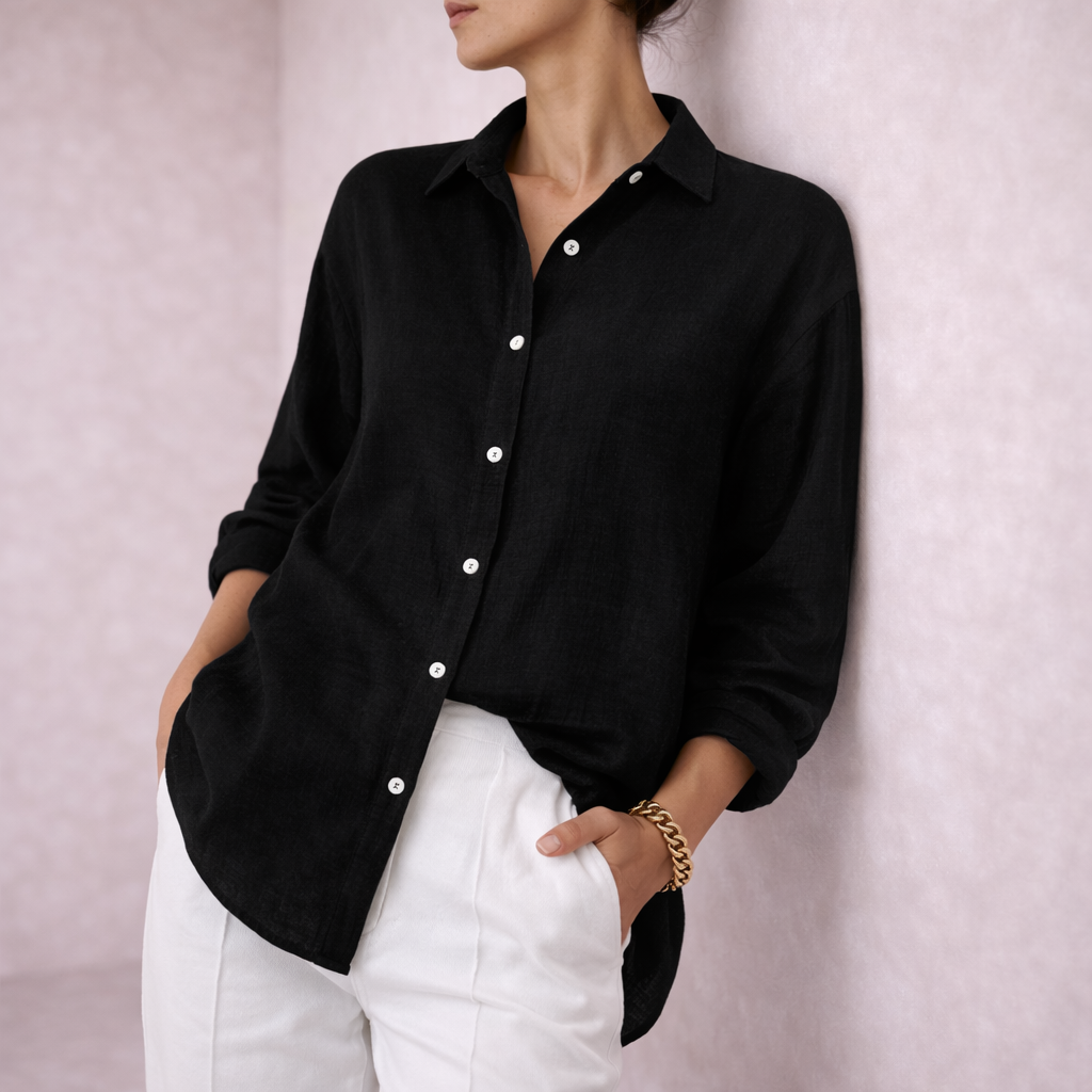 Mussa || Blusa Oversize Abotonada