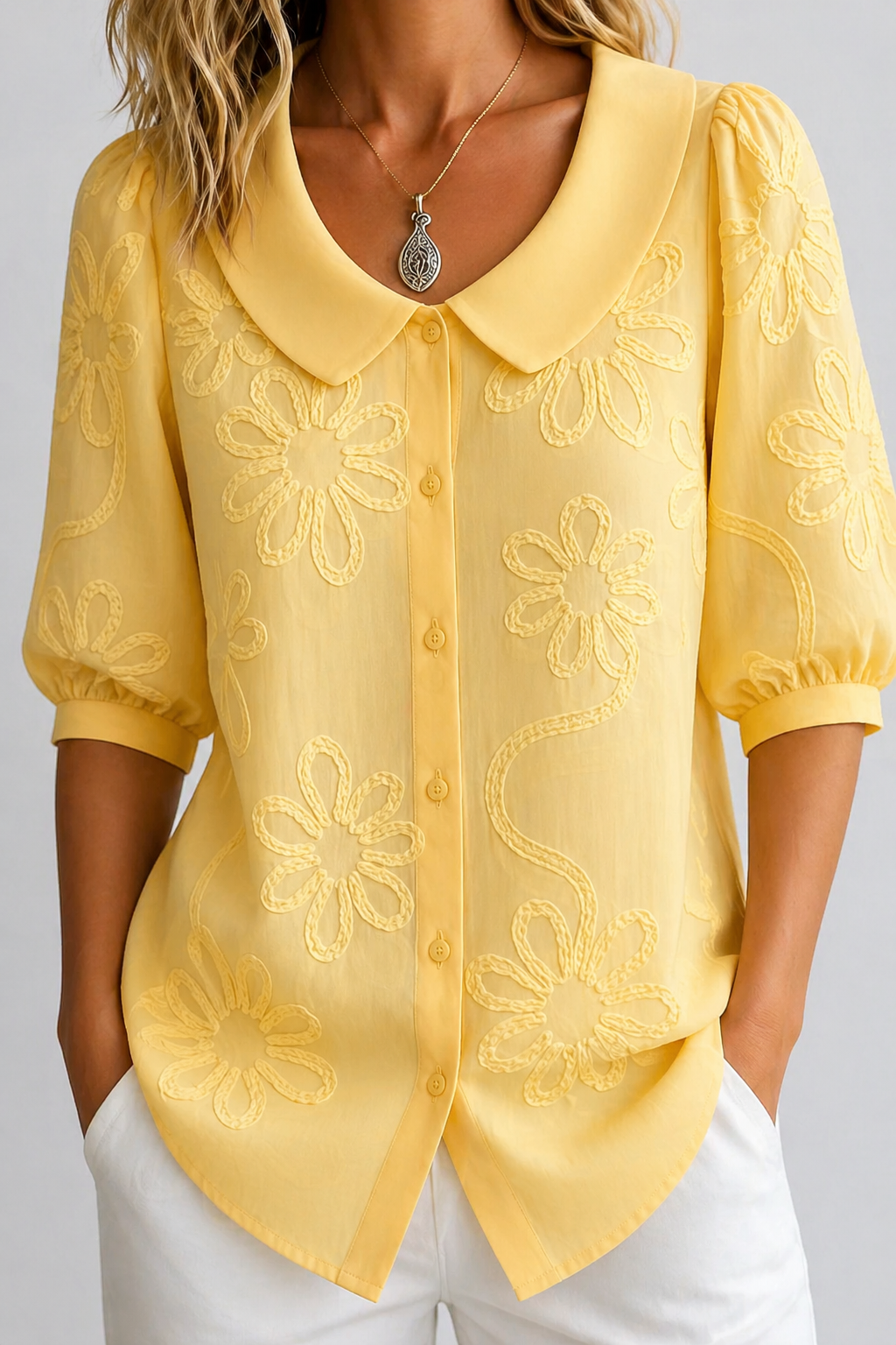 ELY || BLUSA FLORAL BORDADA