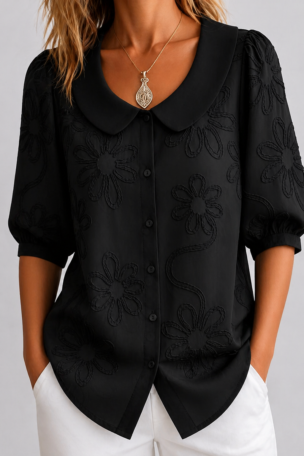 ELY || BLUSA FLORAL BORDADA