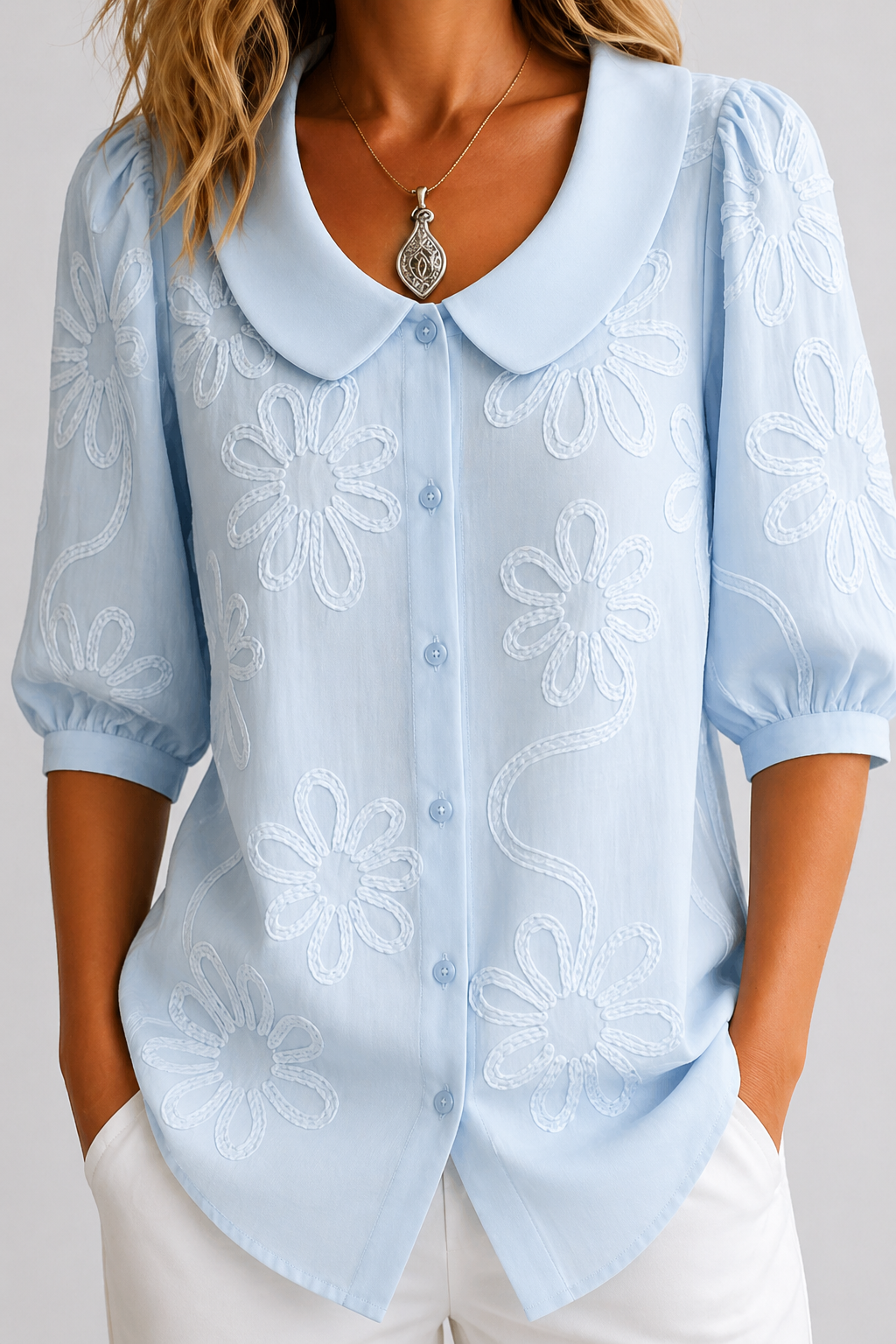 ELY || BLUSA FLORAL BORDADA