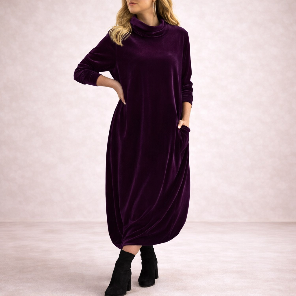 Aria || Vestido Largo de Terciopelo