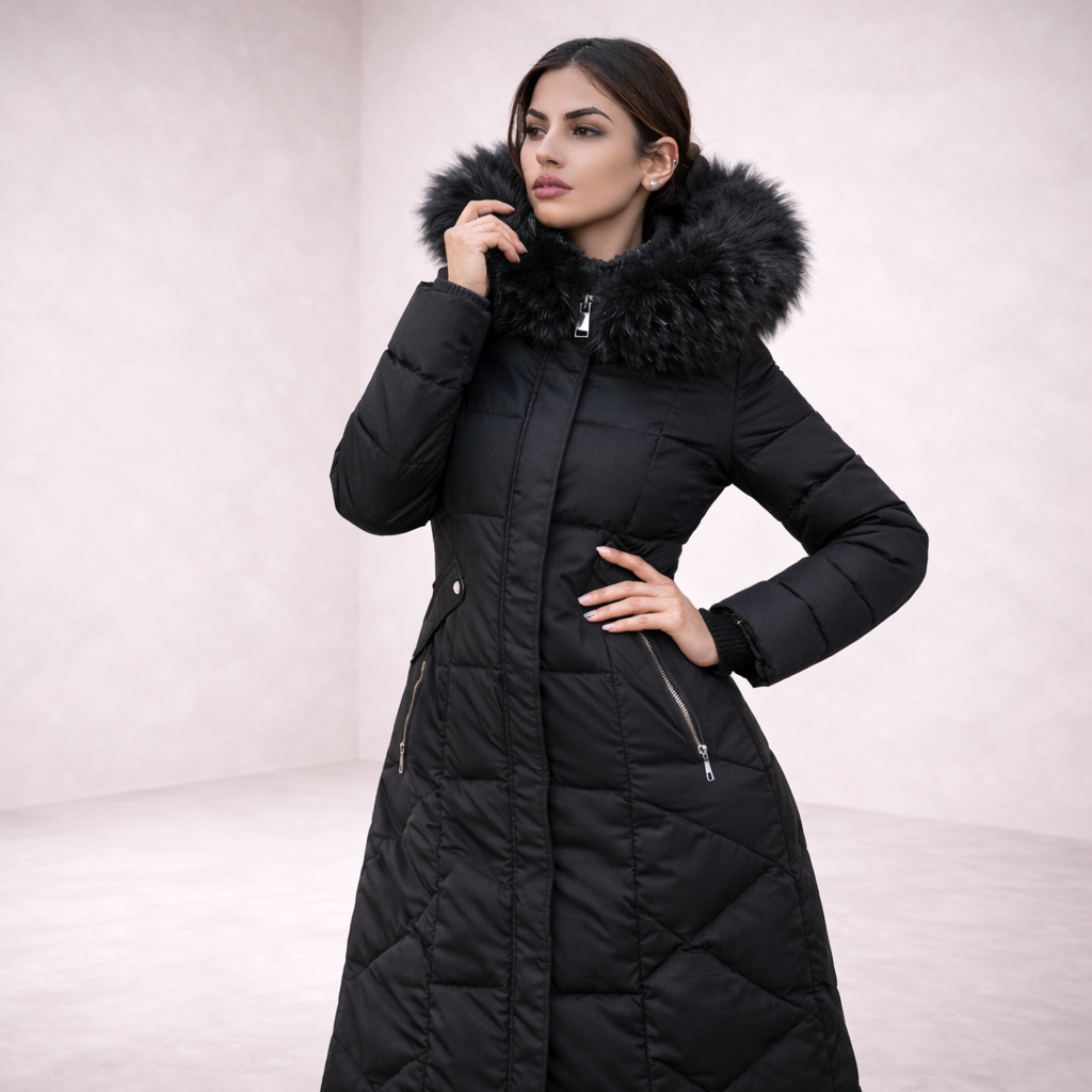 Senna || Abrigo Largo con Plumón Acolchado