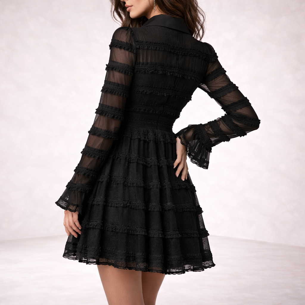 Paris || Vestido Elegante con Flecos