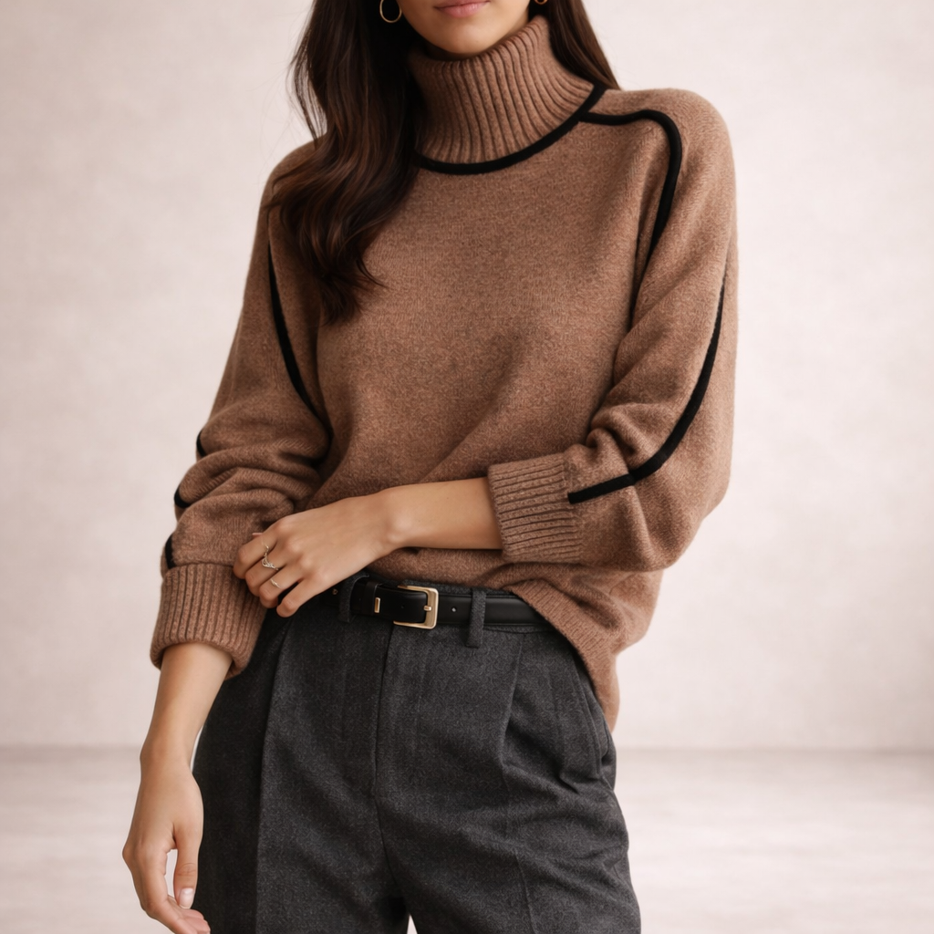 Lira || Jersey Sofisticado de Cuello Alto