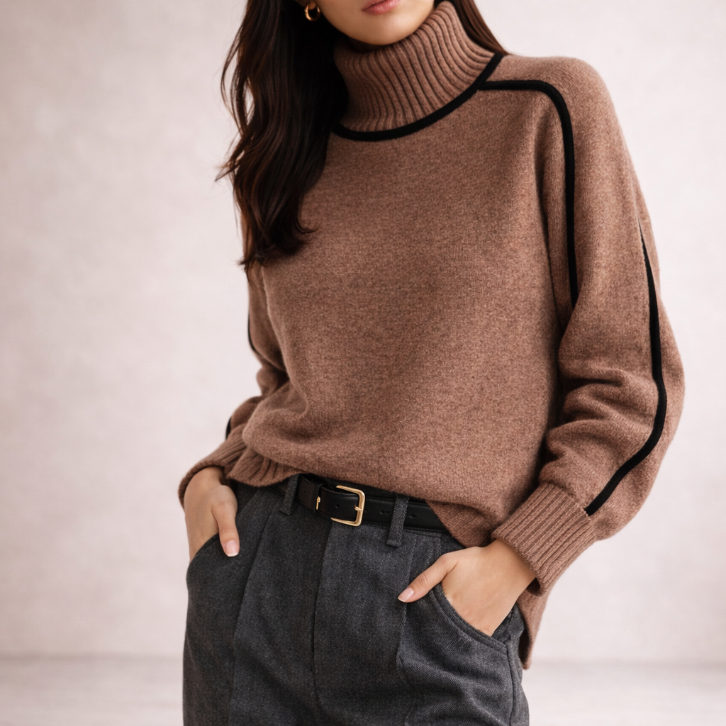 Lira || Jersey Sofisticado de Cuello Alto